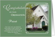 Priest Ordination Congratulations card