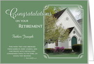 Priest Retirement Congratulations - Custom Name card