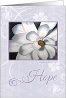 Purple Hope for Cancer card