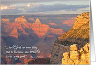 Birthday grand canyon bible verse card