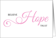 Believe HOPE Trust card