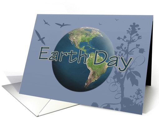 Earth Day - blue card (567044)