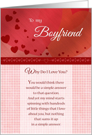 To my Boyfriend on Valentine’s Day Why do I Love You card