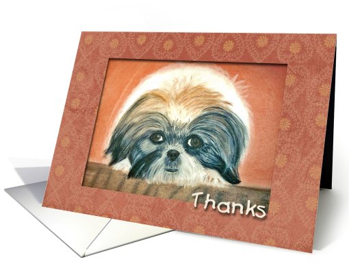 Thanks pet sitting - doggie card (816873)