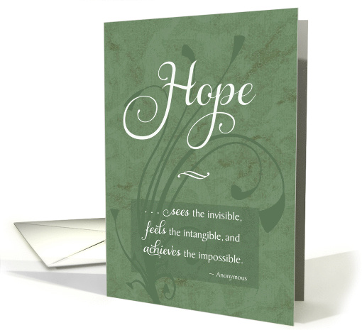 Hope - Cancer Patient Encouragement card (845900)