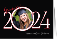 Graduation Announcement Graduate 2024 Custom Name & Photo card