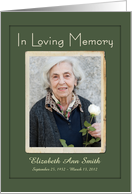 Sympathy/In Loving Memory Photo Card
