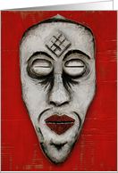 African Mask card