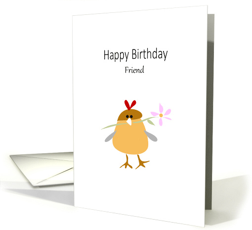 Friend Birthday Chick card (1752512)