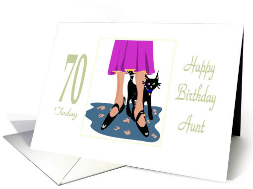70th Birthday Aunt card (232800)