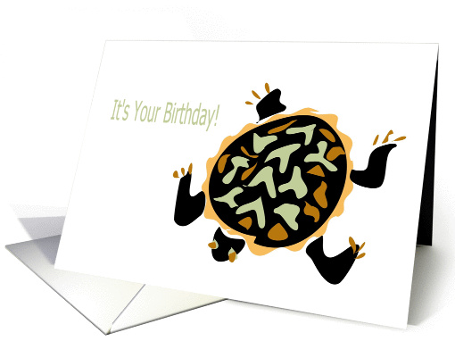 Birthday Turtle card (233020)
