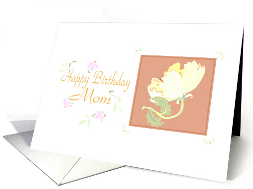 Happy Birthday Mom Peony card (239749)