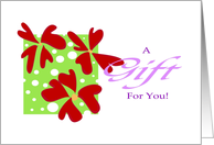 Gift Card Bold Bright Floral card