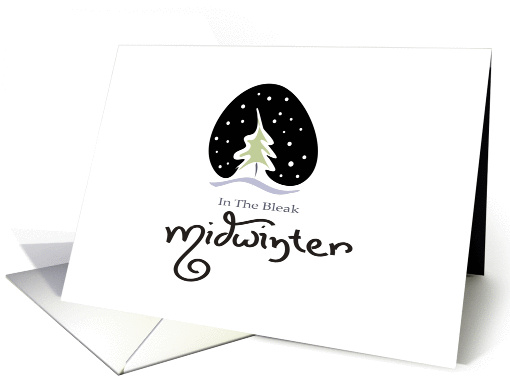 Christmas Carol Card Bleak Midwinter card (243388)