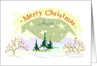 Merry Christmas Aunt card