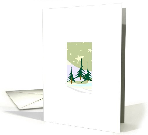 Merry Christmas Fir Trees card (271931)