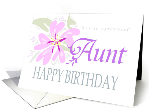 Happy Birthday Special Aunt card (275952)