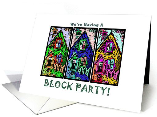 Block Party Invitation card (339175)