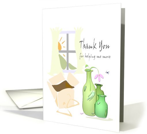 Thank You For Helping Me Move card (442995)