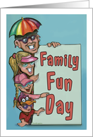 Family Fun Day Invitation card