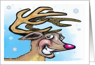 Cheeky Reindeer card