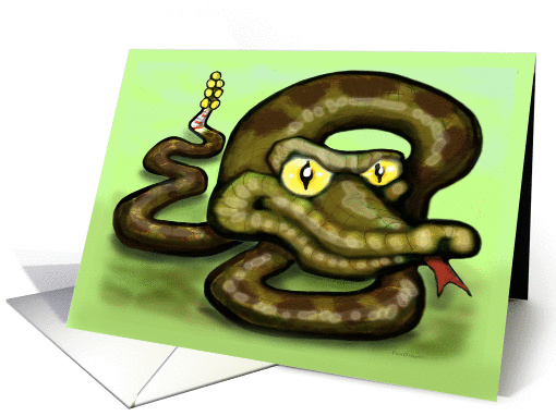 Rattlesnake card (228134)