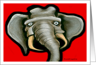 Republican Elephant card