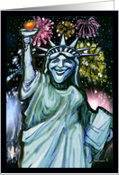 Lady Liberty card