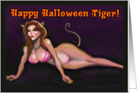 Happy Halloween Tiger card