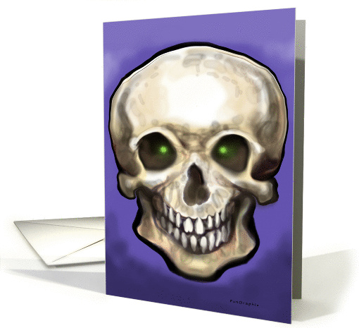 Halloween Skull card (240835)
