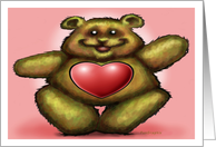 Heart Bear card