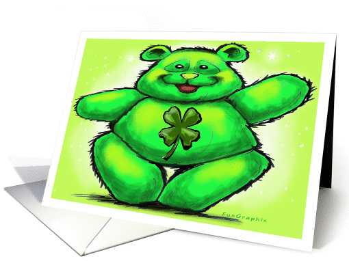 St. Patrick's Bear card (338621)