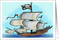 Pirate Ship Card