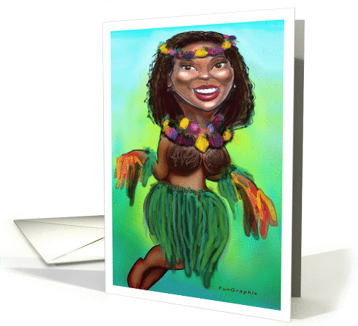 Hula Dancer card (355237)