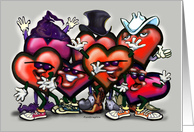 Dancin Hearts Card