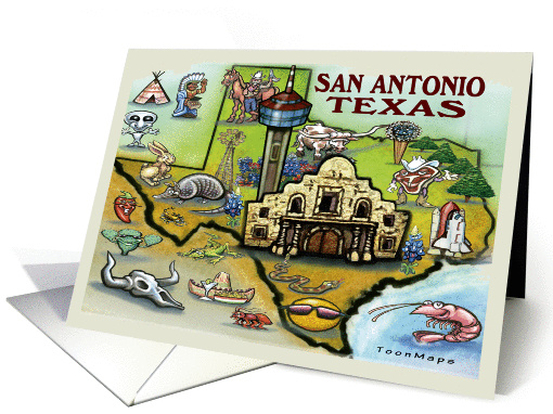 San Antonio Texas card (364023)
