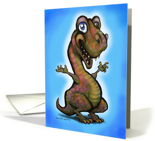 Baby Boy Dinosaur card (371636)