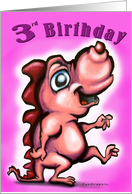 Baby Girl Dragon Card