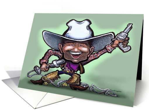 Singing Cowboy card (381493)
