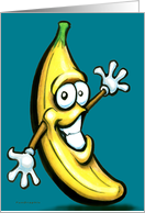 Banana, with smile card
