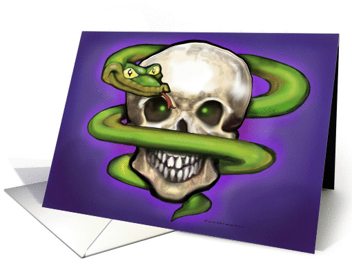 Serpent n Skull card (632636)