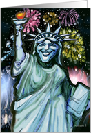 Lady Liberty card
