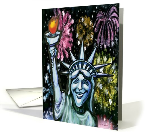 Lady Liberty card (641560)