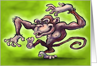 Wild Monkey Dance card