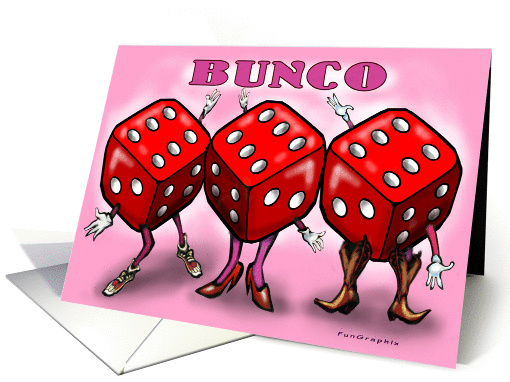 Bunco Party Invitation card (900213)