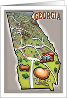 Greetings from Georgia card