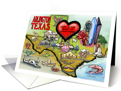 Greetings from Arlington Texas card (971573)