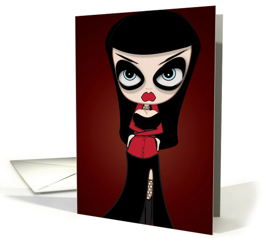 Little Goth Girl card (231059)