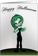 Sexy Halloween Zombie card
