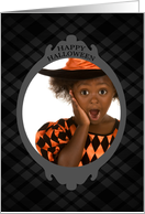 happy halloween : photo frame card